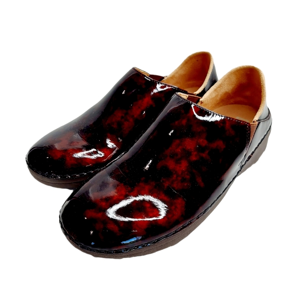 FITFLOP Size 8 Superloafer Tortoiseshell Loafer Chocolate Brown Turtle NEW - Picture 8 of 10